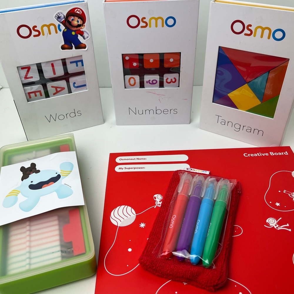 Osmo Learning Bundle Coding, Monster, Words, Numbers, Tangram Sets